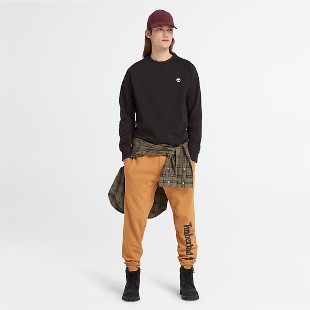 TIMBERLAND</br>Ανδρικό Φούτερ Μαύρο LS Exeter River Basic Crewneck Sweatshirt A2BNK-001 Timberland TIMBERLAND</br>Ανδρικό Φούτερ Μαύρο LS Exeter River Basic Crewneck Sweatshirt A2BNK-001 Timberland