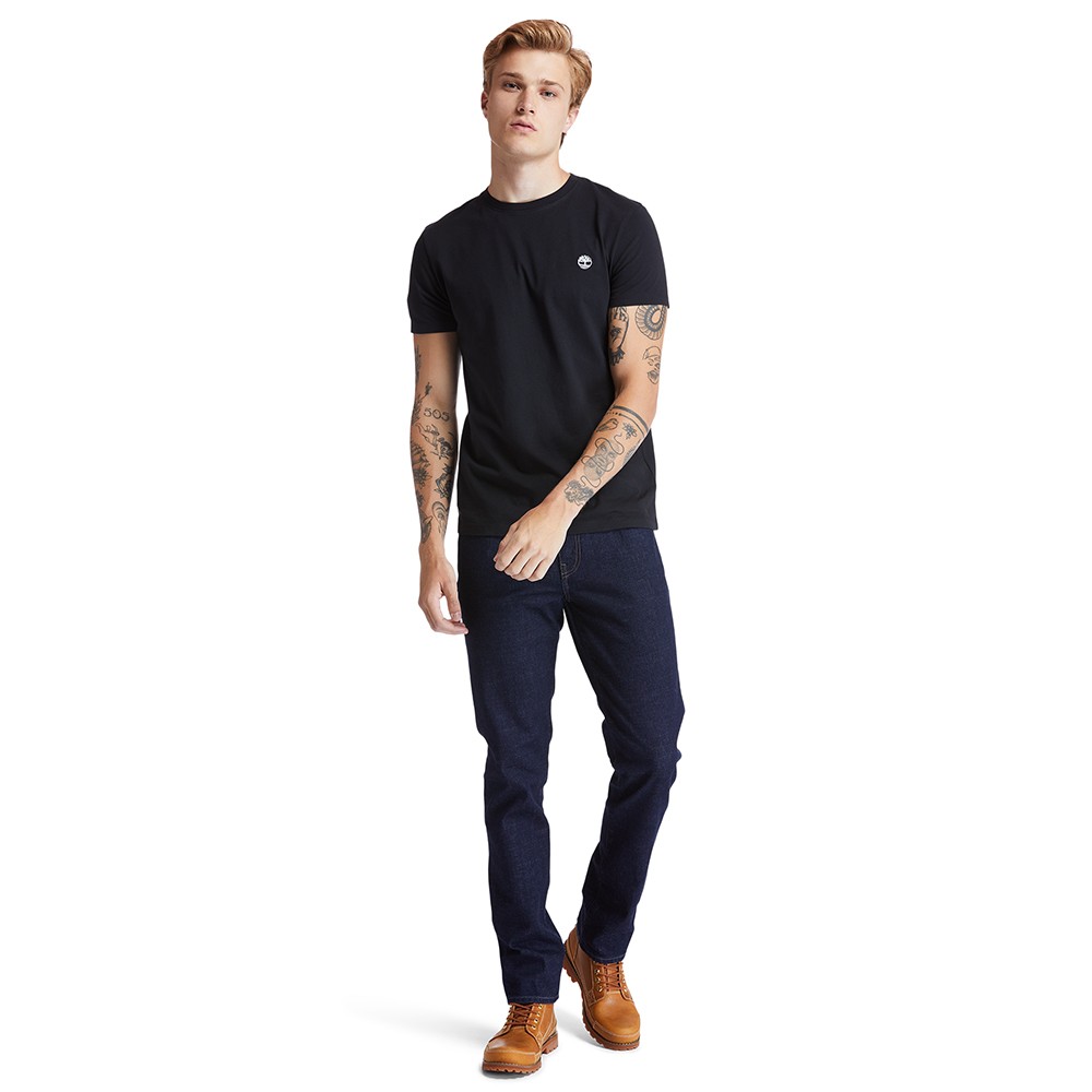 TIMBERLAND</br>Ανδρικό T-shirt Μαύρο SS Dunstan River Crew Slim Tee A2BPR-001 Timberland TIMBERLAND</br>Ανδρικό T-shirt Μαύρο SS Dunstan River Crew Slim Tee A2BPR-001 Timberland