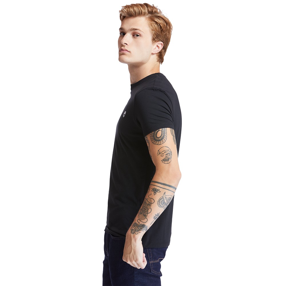 TIMBERLAND</br>Ανδρικό T-shirt Μαύρο SS Dunstan River Crew Slim Tee A2BPR-001 Timberland TIMBERLAND</br>Ανδρικό T-shirt Μαύρο SS Dunstan River Crew Slim Tee A2BPR-001 Timberland