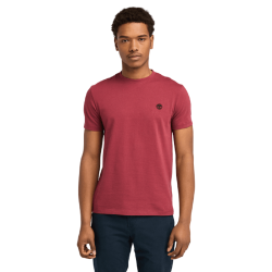Ανδρικό T-shirt Μπορντώ SS Dunstan River Crew Slim Tee A2BPR-600 Timberland