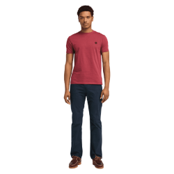 Ανδρικό T-shirt Μπορντώ SS Dunstan River Crew Slim Tee A2BPR-600 Timberland