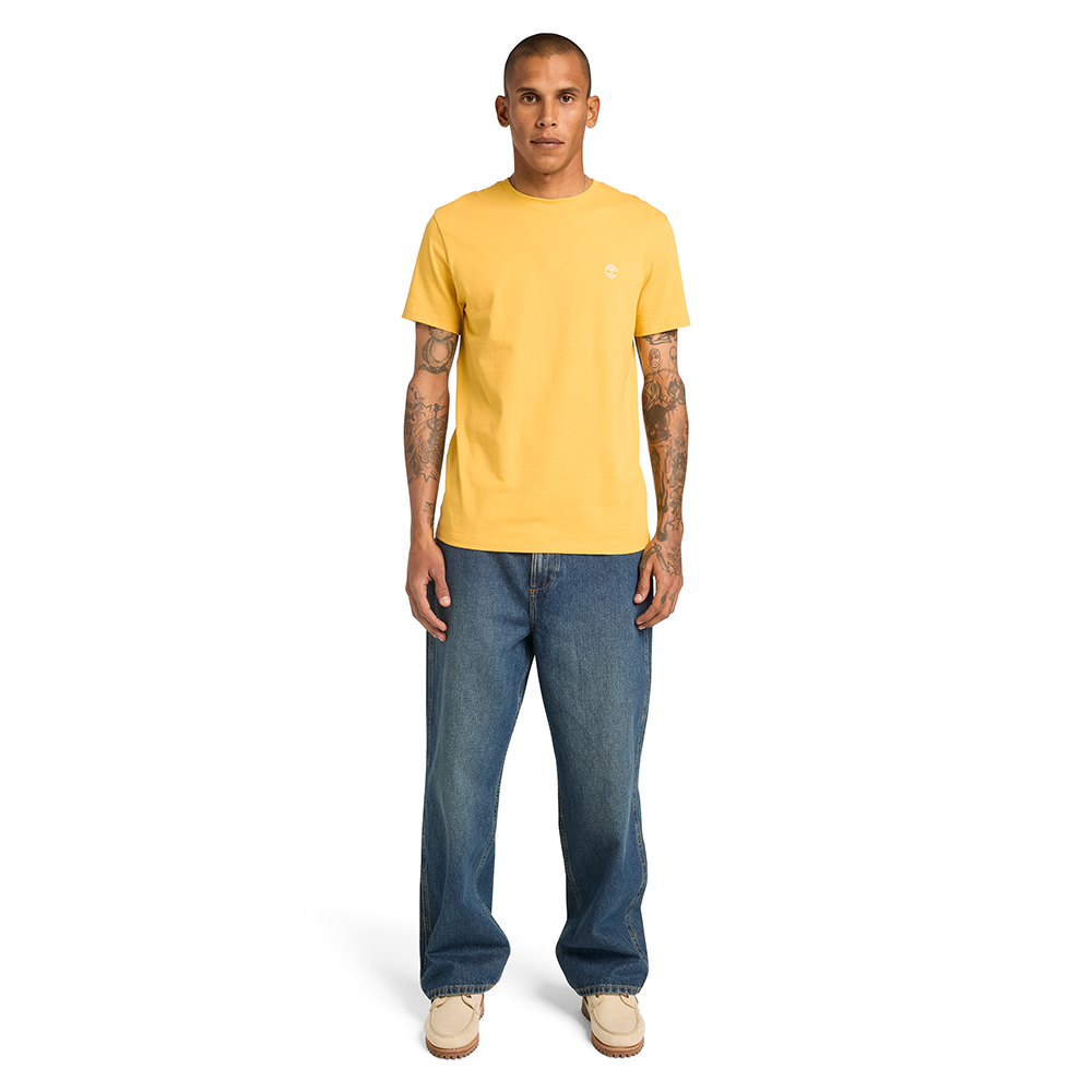 TIMBERLAND</br>Timberland SS Dunstan River Crew Slim Tee A2BPR-714 Ανδρικό T-shirt Κίτρινο