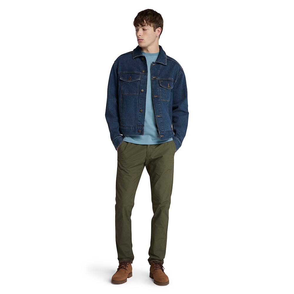 TIMBERLAND</br>Ανδρικό T-shirt Γαλάζιο SS Dunstan River Crew Slim Tee A2BPR-758 Timberland TIMBERLAND</br>Ανδρικό T-shirt Γαλάζιο SS Dunstan River Crew Slim Tee A2BPR-758 Timberland
