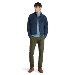Ανδρικό T-shirt Γαλάζιο SS Dunstan River Crew Slim Tee A2BPR-758 Timberland