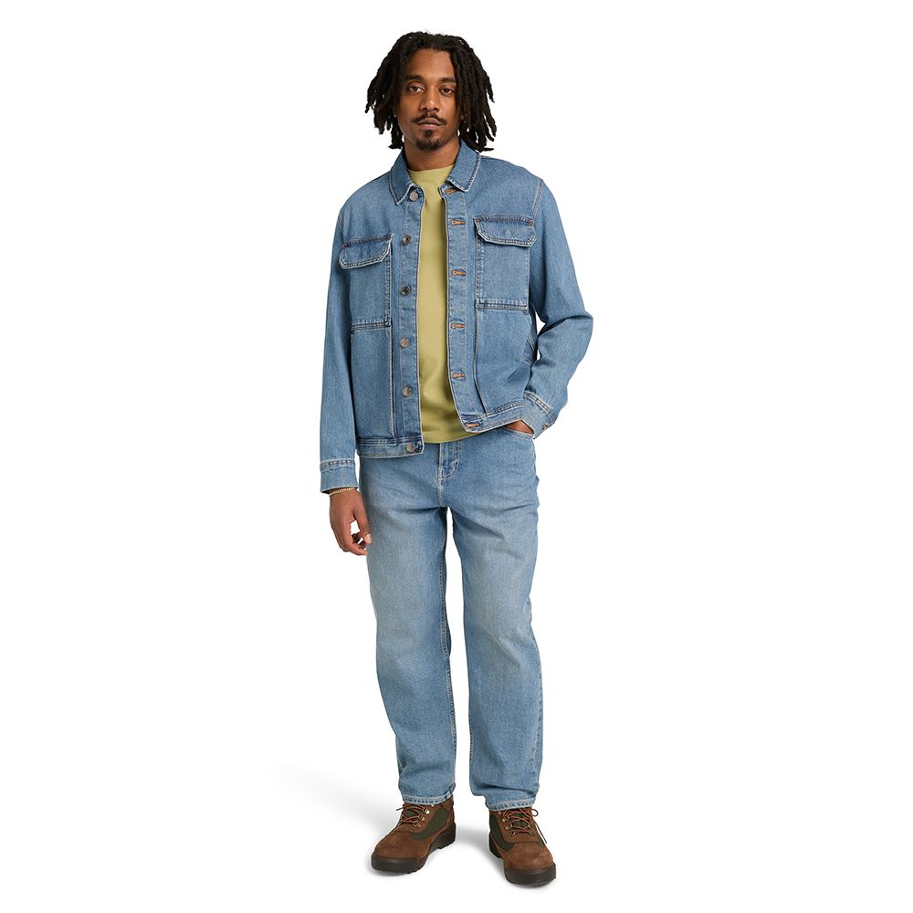 TIMBERLAND</br>Timberland SS Dunstan River Crew Slim Tee A2BPR-BQ0 Ανδρικό T-shirt Λαδί