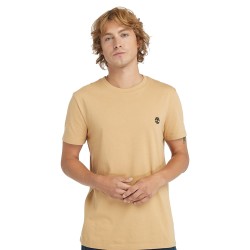 TIMBERLAND</br>Ανδρικό T-shirt Μπεζ SS Dunstan River Crew Slim Tee A2BPR-EH3 Timberland