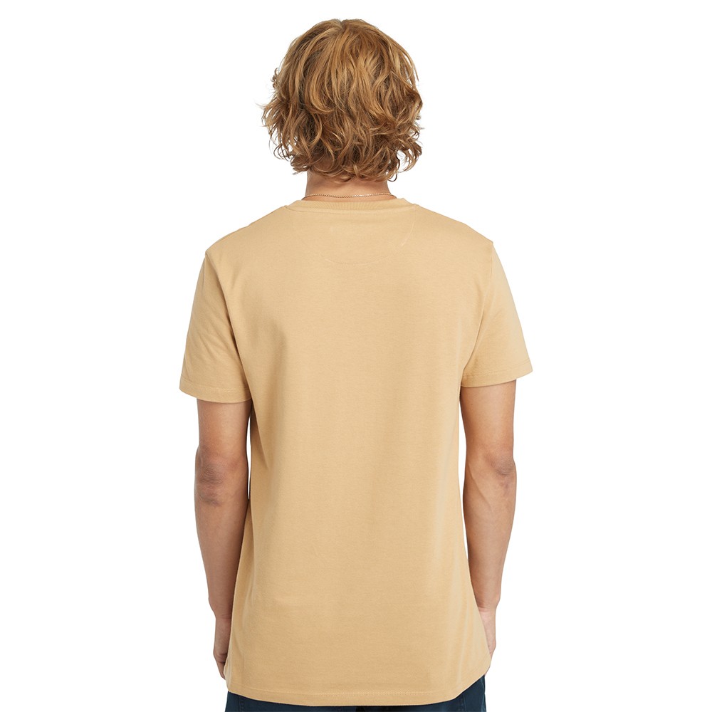 TIMBERLAND</br>Ανδρικό T-shirt Μπεζ SS Dunstan River Crew Slim Tee A2BPR-EH3 Timberland
