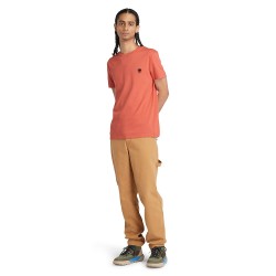 Ανδρικό T-shirt Πορτοκαλί SS Dunstan River Crew Slim Tee A2BPR-EI4 Timberland