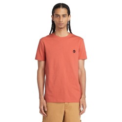 Ανδρικό T-shirt Πορτοκαλί SS Dunstan River Crew Slim Tee A2BPR-EI4 Timberland