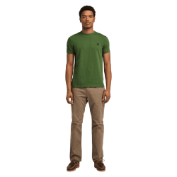 Ανδρικό T-shirt Πράσινο SS Dunstan River Crew Slim Tee A2BPR-EIN Timberland