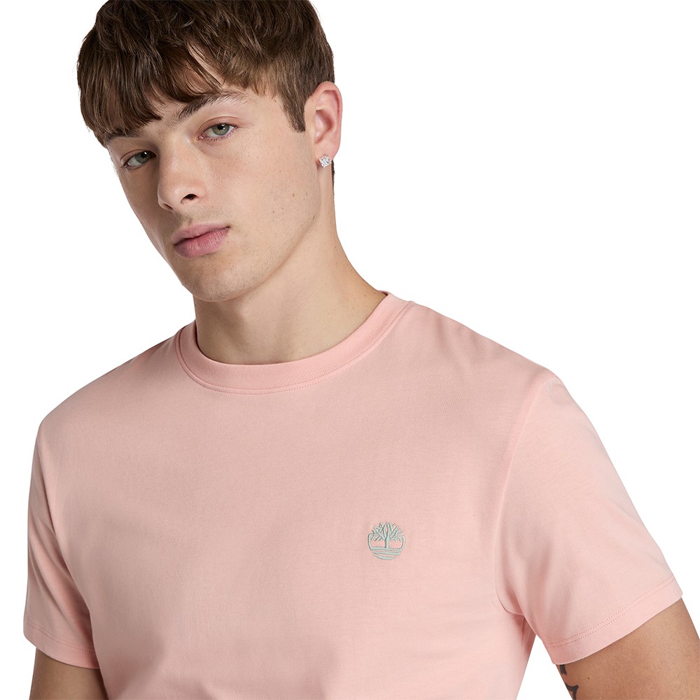 TIMBERLAND</br>Ανδρικό T-shirt Σομόν SS Dunstan River Crew Slim Tee A2BPR-ERV Timberland TIMBERLAND</br>Ανδρικό T-shirt Σομόν SS Dunstan River Crew Slim Tee A2BPR-ERV Timberland