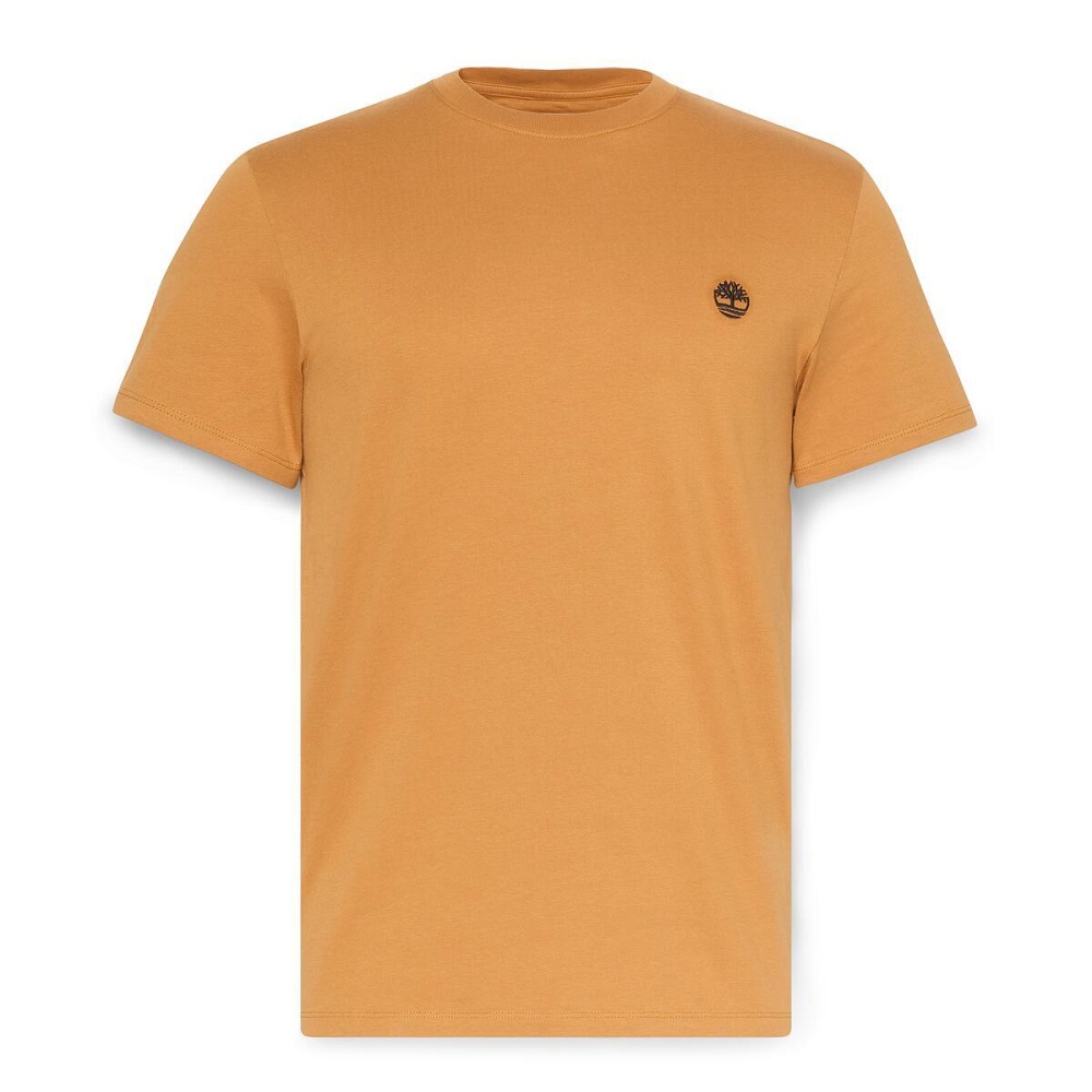 TIMBERLAND</br>Timberland SS Dunstan River Crew Slim Tee A2BPR-P47 Ανδρικό T-shirt Κάμελ TIMBERLAND</br>Timberland SS Dunstan River Crew Slim Tee A2BPR-P47 Ανδρικό T-shirt Κάμελ