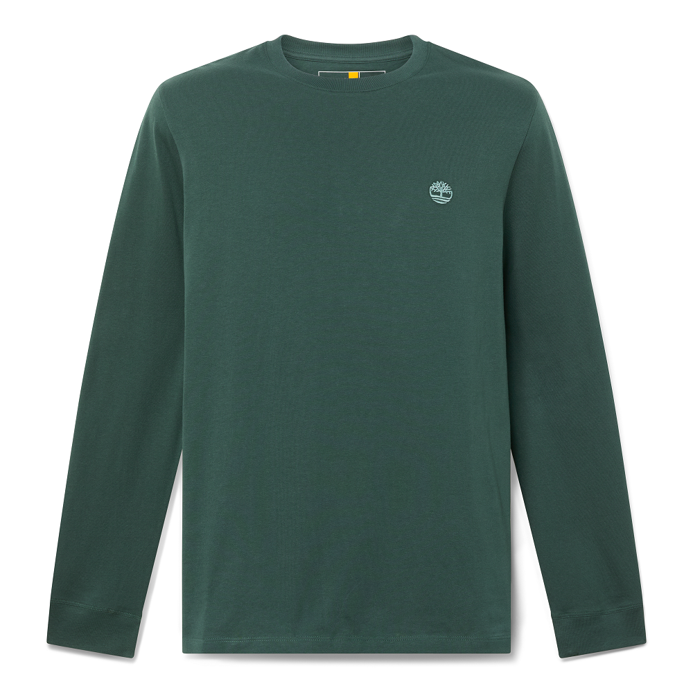 TIMBERLAND</br>Timberland LS Dunstan River Crew Slim Tee A2BQ3-317 Ανδρικό T-shirt Πράσινο TIMBERLAND</br>Timberland LS Dunstan River Crew Slim Tee A2BQ3-317 Ανδρικό T-shirt Πράσινο