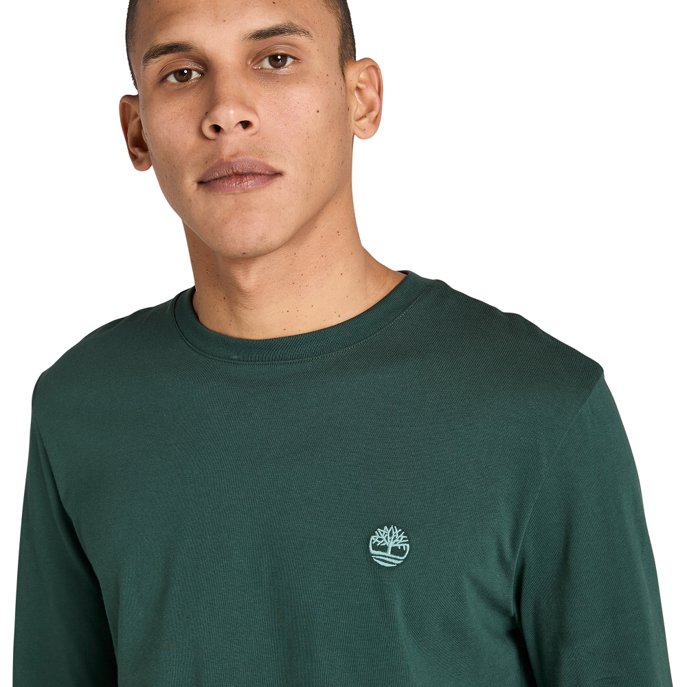 TIMBERLAND</br>Timberland LS Dunstan River Crew Slim Tee A2BQ3-317 Ανδρικό T-shirt Πράσινο TIMBERLAND</br>Timberland LS Dunstan River Crew Slim Tee A2BQ3-317 Ανδρικό T-shirt Πράσινο