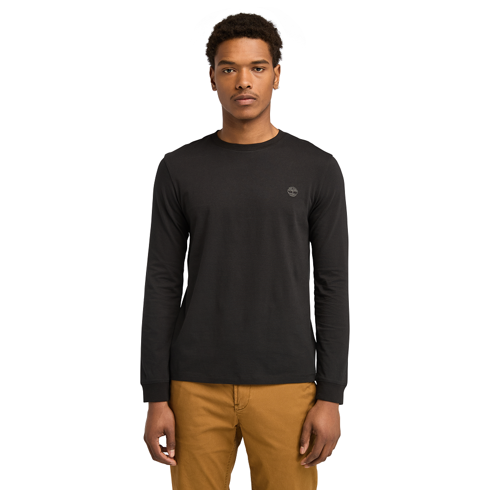 TIMBERLAND</br>Timberland LS Dunstan River Crew Slim Tee A2BQ3-X65 Ανδρικό T-shirt Μαύρο  TIMBERLAND</br>Timberland LS Dunstan River Crew Slim Tee A2BQ3-X65 Ανδρικό T-shirt Μαύρο