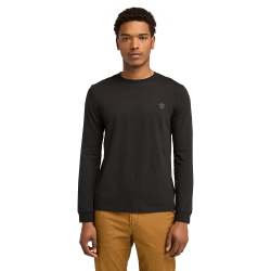 TIMBERLAND</br>Timberland LS Dunstan River Crew Slim Tee A2BQ3-X65 Ανδρικό T-shirt Μαύρο 