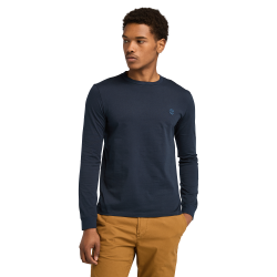 TIMBERLAND</br>Timberland LS Dunstan River Crew Slim Tee A2BQ3-Z02 Ανδρικό T-shirt Μπλε