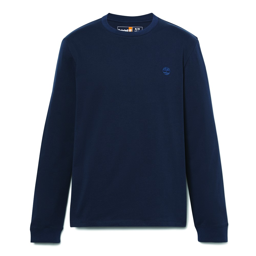 TIMBERLAND</br>Ανδρικό T-shirt Μπλε LS Dunstan River Crew Slim Tee A2BQ3-Z02 Timberland TIMBERLAND</br>Ανδρικό T-shirt Μπλε LS Dunstan River Crew Slim Tee A2BQ3-Z02 Timberland