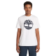 TIMBERLAND</br>Timberland SS Kennebec Tree Logo Regular Tee A2C2R-100 Ανδρικό T-shirt Λευκό
