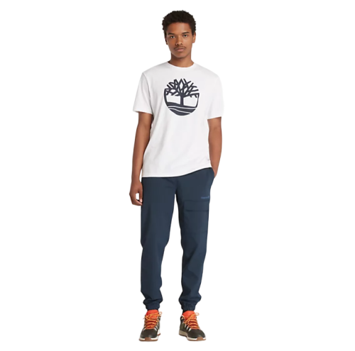 Timberland SS Kennebec Tree Logo Regular Tee A2C2R-100 Ανδρικό T-shirt Λευκό