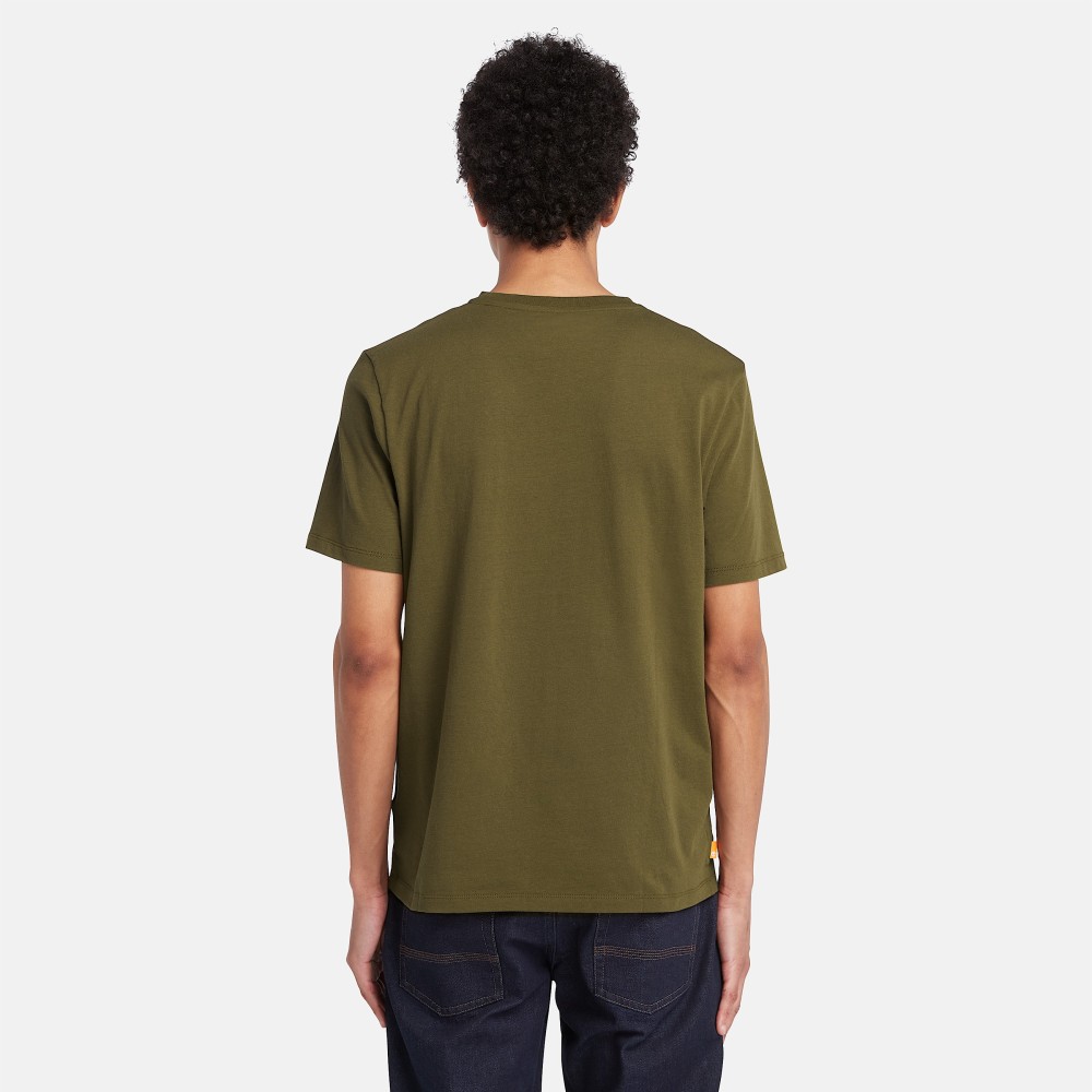 TIMBERLAND</br>Ανδρικό T-shirt Χακί SS Kennebec Tree Logo Regular Tee A2C2R-302 Timberland TIMBERLAND</br>Ανδρικό T-shirt Χακί SS Kennebec Tree Logo Regular Tee A2C2R-302 Timberland