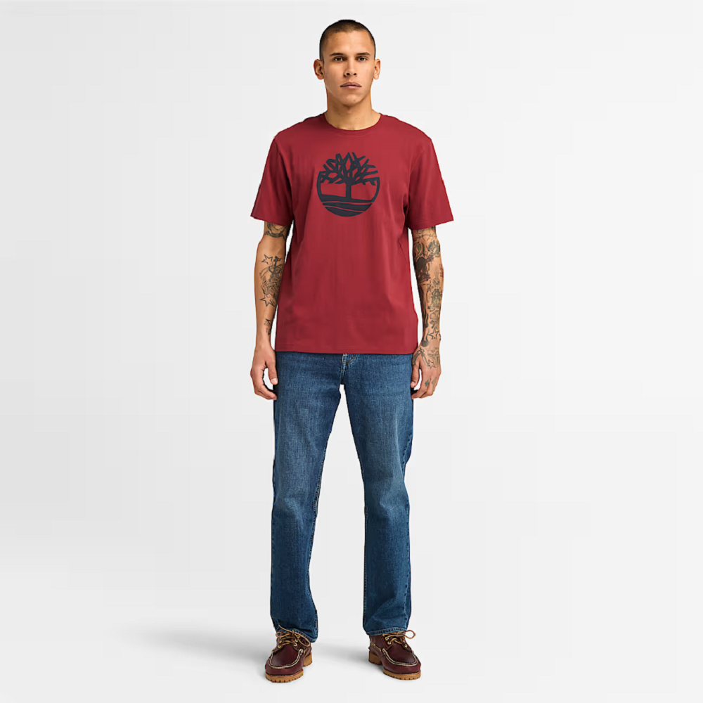 TIMBERLAND</br>Ανδρικό T-shirt Μπορντώ SS Kennebec Tree Logo Regular Tee A2C2R-600 Timberland TIMBERLAND</br>Ανδρικό T-shirt Μπορντώ SS Kennebec Tree Logo Regular Tee A2C2R-600 Timberland