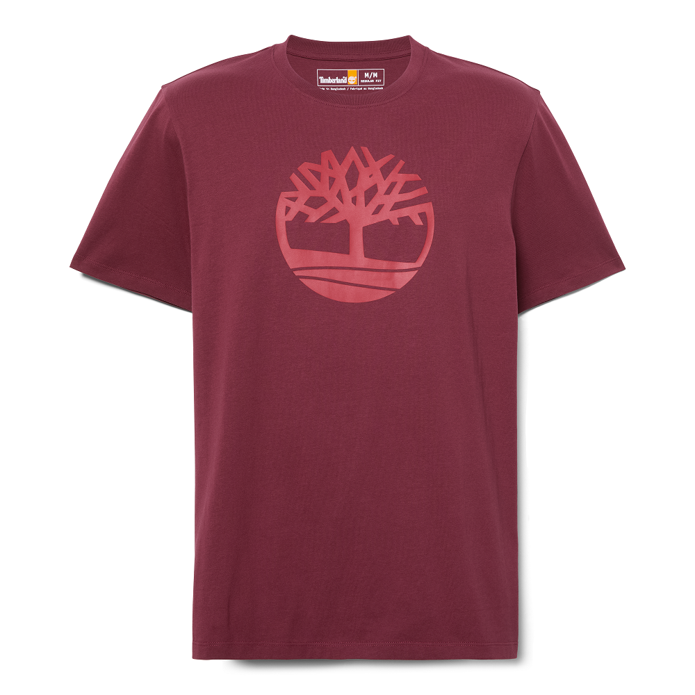 TIMBERLAND</br>Timberland SS Kennebec Tree Logo Regular Tee A2C2R-648 Ανδρικό T-shirt Μπορντώ TIMBERLAND</br>Timberland SS Kennebec Tree Logo Regular Tee A2C2R-648 Ανδρικό T-shirt Μπορντώ