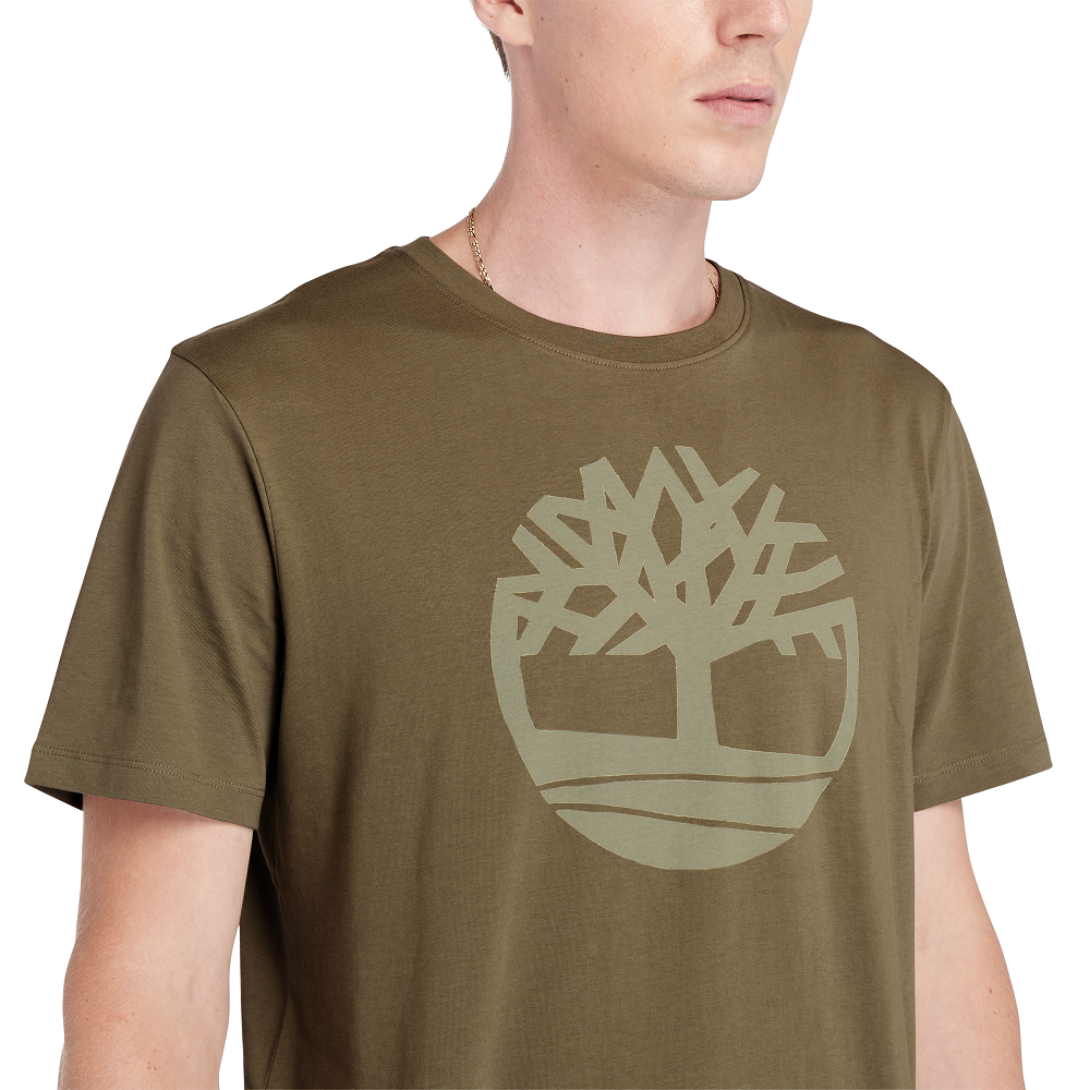 TIMBERLAND</br>Timberland SS Kennebec Tree Logo Regular Tee A2C2R-A58 Ανδρικό T-shirt Χακί TIMBERLAND</br>Timberland SS Kennebec Tree Logo Regular Tee A2C2R-A58 Ανδρικό T-shirt Χακί