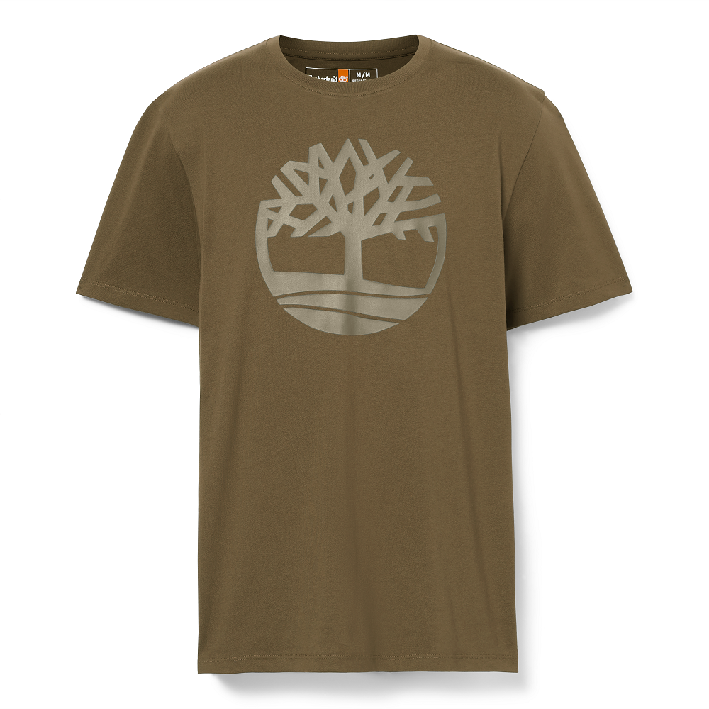 TIMBERLAND</br>Timberland SS Kennebec Tree Logo Regular Tee A2C2R-A58 Ανδρικό T-shirt Χακί TIMBERLAND</br>Timberland SS Kennebec Tree Logo Regular Tee A2C2R-A58 Ανδρικό T-shirt Χακί