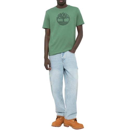 Timberland SS Kennebec Tree Logo Regular Tee A2C2R-A6Z Ανδρικό T-shirt Πράσινο Timberland SS Kennebec Tree Logo Regular Tee A2C2R-A6Z Ανδρικό T-shirt Πράσινο