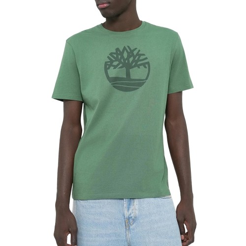 Timberland SS Kennebec Tree Logo Regular Tee A2C2R-A6Z Ανδρικό T-shirt Πράσινο