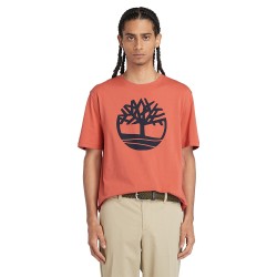 Ανδρικό T-shirt Κοραλί SS Kennebec Tree Logo Regular Tee A2C2R-EI4 Timberland