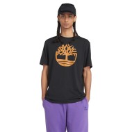 Timberland SS Kennebec Tree Logo Regular Tee A2C2R-P56 Ανδρικό T-shirt Μαύρο