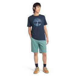 Ανδρικό T-shirt Μπλε SS Kennebec Tree Logo Regular Tee A2C2R-Z02 Timberland