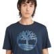 TIMBERLAND</br>Ανδρικό T-shirt Μπλε SS Kennebec Tree Logo Regular Tee A2C2R-Z02 Timberland