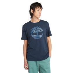 Ανδρικό T-shirt Μπλε SS Kennebec Tree Logo Regular Tee A2C2R-Z02 Timberland