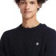 TIMBERLAND</br>Ανδρικό Πουλόβερ Μπλε Philips Brook Lambswool Cable Crew Sweater A2CEQ-433 Timberland TIMBERLAND</br>Ανδρικό Πουλόβερ Μπλε Philips Brook Lambswool Cable Crew Sweater A2CEQ-433 Timberland