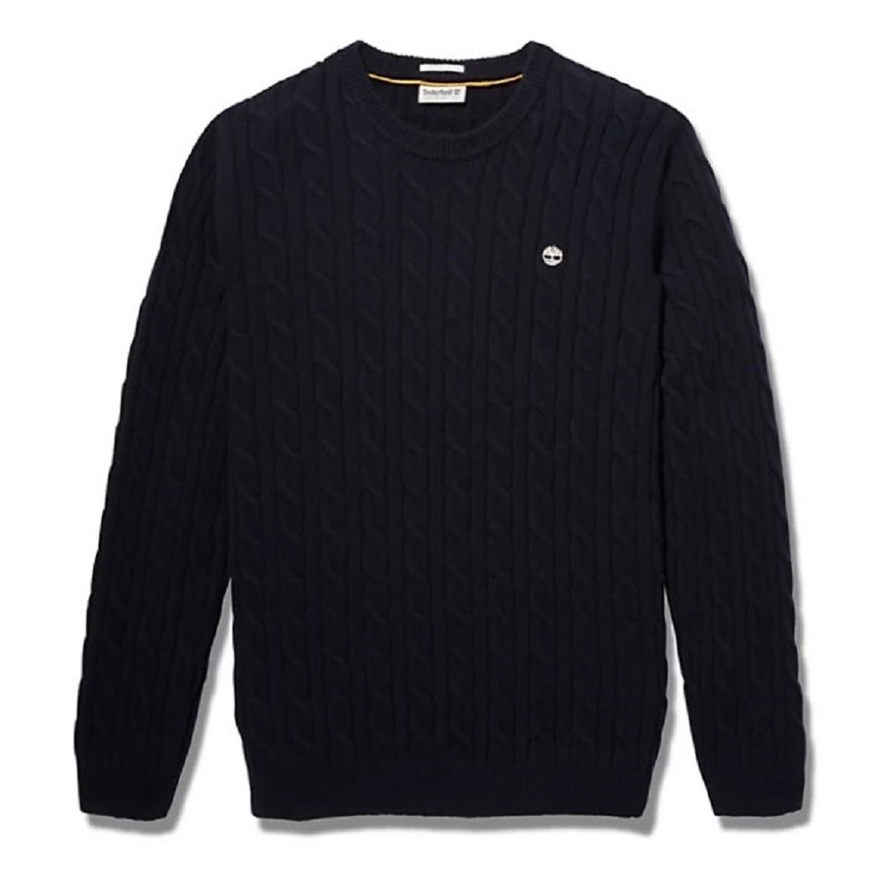 TIMBERLAND</br>Ανδρικό Πουλόβερ Μπλε Philips Brook Lambswool Cable Crew Sweater A2CEQ-433 Timberland TIMBERLAND</br>Ανδρικό Πουλόβερ Μπλε Philips Brook Lambswool Cable Crew Sweater A2CEQ-433 Timberland