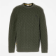 TIMBERLAND</br>Ανδρικό Πουλόβερ Χακί Philips Brook Lambswool Cable Crew Sweater A2CEQ-U31 Timberland TIMBERLAND</br>Ανδρικό Πουλόβερ Χακί Philips Brook Lambswool Cable Crew Sweater A2CEQ-U31 Timberland
