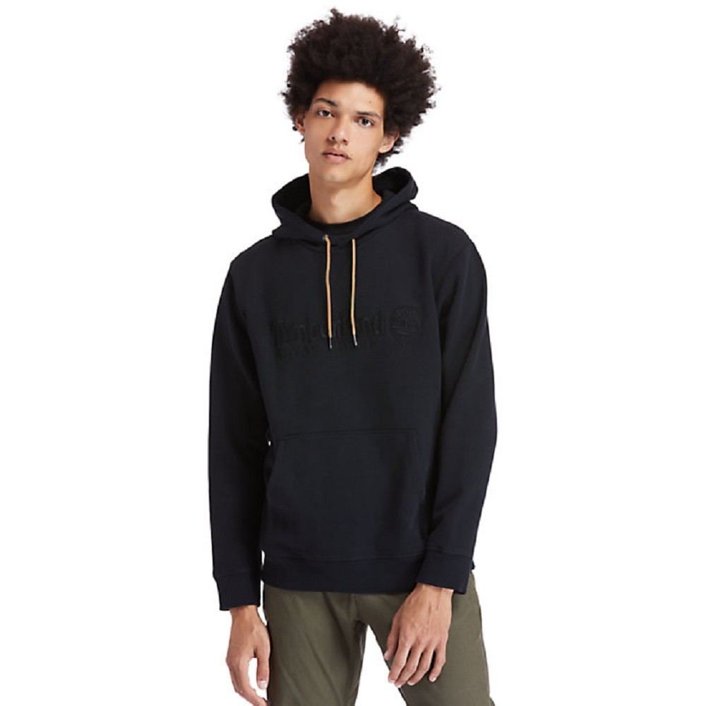 TIMBERLAND</br>Ανδρικό Φούτερ Μαύρο Outdoor Heritage Est.1973 Hoodie A2CRM-001 Timberland