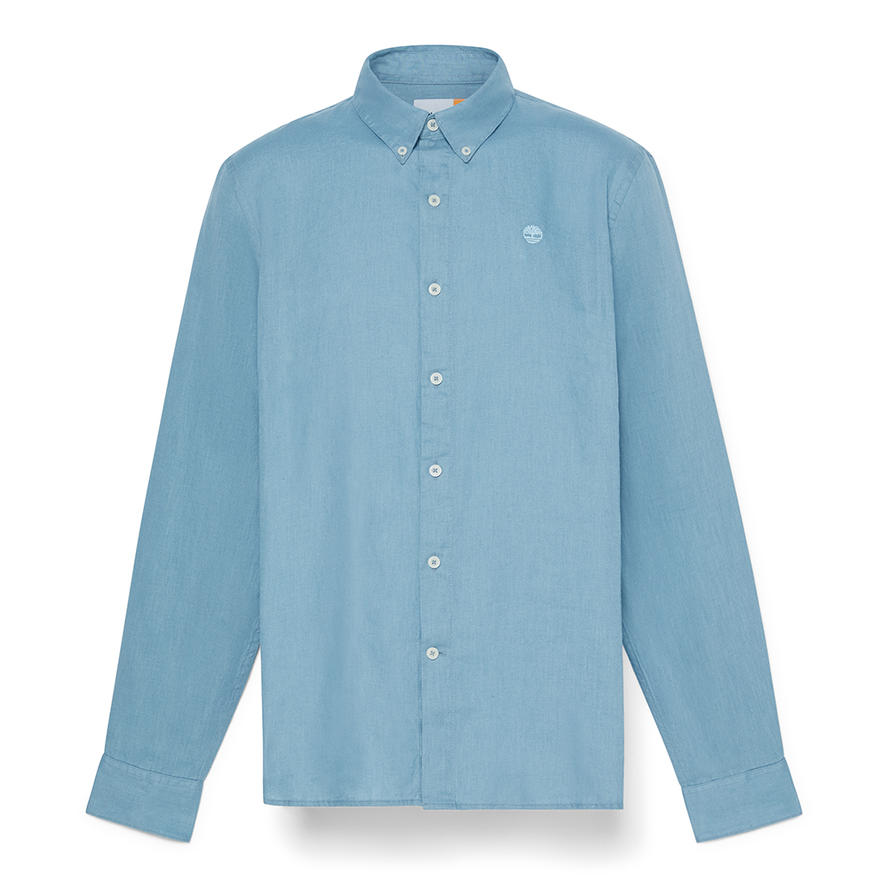 TIMBERLAND</br>Ανδρικό Πουκάμισο Πετρόλ Λινό LS Mill River Linen Shirt Slim A2DC3-758 Timberland TIMBERLAND</br>Ανδρικό Πουκάμισο Πετρόλ Λινό LS Mill River Linen Shirt Slim A2DC3-758 Timberland