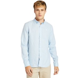 Ανδρικό Πουκάμισο Σιέλ Λινό LS Mill River Linen Shirt Slim A2DC3-940 Timberland