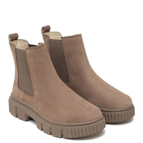 Timberland Greyfield Mid Chelsea Boot A2FK2-EM5 Γυναικεία Μποτάκια Καφέ Δέρμα Nubuck