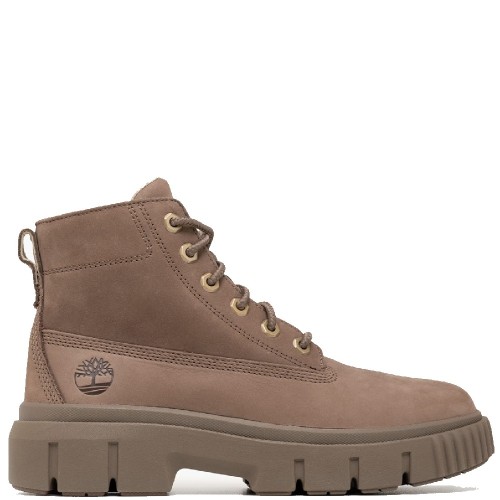 Timberland Greyfield Mid Lace Up Boot A2FT6-EM5 Γυναικεία Μποτάκια Καφέ Δέρμα Nubuck