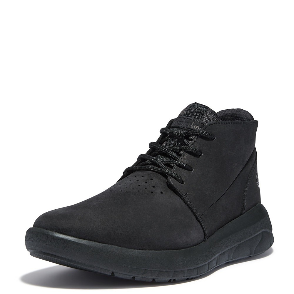TIMBERLAND</br>Ανδρικά Μποτάκια Μαύρο Nubuck Δέρμα Bradstreet Ultra Chukka A2GVE-001 Timberland