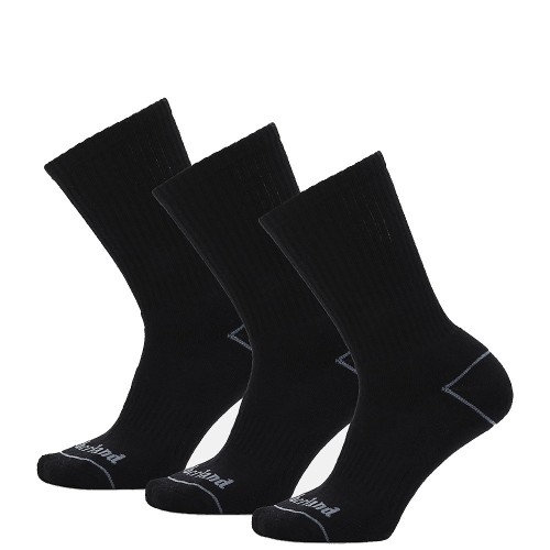 Ανδρικές Κάλτσες Μαύρο All Gender 3Pack Bowden Crew Socks A2PTT-001 Timberland Ανδρικές Κάλτσες Μαύρο All Gender 3Pack Bowden Crew Socks A2PTT-001 Timberland