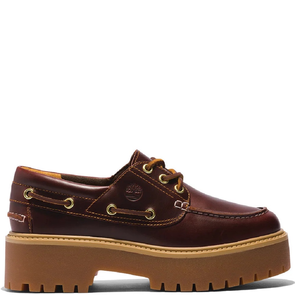 TIMBERLAND</br>Timberland Stone Street Boat Shoes A2QDM-D57 Γυναικεία Boat-shoes/Ιστιοπλοϊκά Καφέ Δέρμα TIMBERLAND</br>Timberland Stone Street Boat Shoes A2QDM-D57 Γυναικεία Boat-shoes/Ιστιοπλοϊκά Καφέ Δέρμα