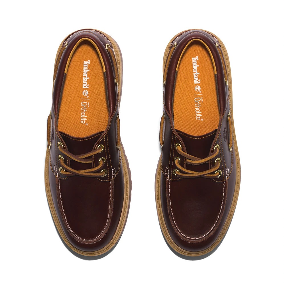 TIMBERLAND</br>Timberland Stone Street Boat Shoes A2QDM-D57 Γυναικεία Boat-shoes/Ιστιοπλοϊκά Καφέ Δέρμα TIMBERLAND</br>Timberland Stone Street Boat Shoes A2QDM-D57 Γυναικεία Boat-shoes/Ιστιοπλοϊκά Καφέ Δέρμα
