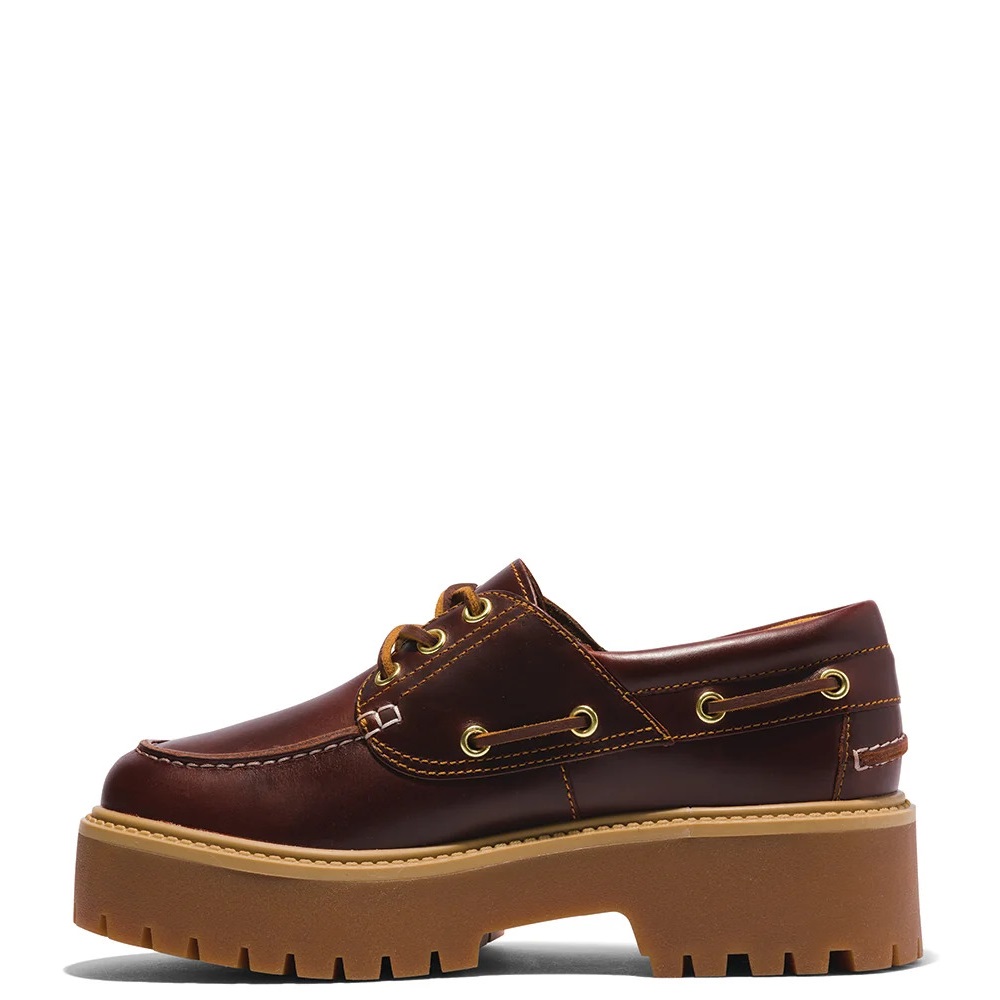TIMBERLAND</br>Timberland Stone Street Boat Shoes A2QDM-D57 Γυναικεία Boat-shoes/Ιστιοπλοϊκά Καφέ Δέρμα TIMBERLAND</br>Timberland Stone Street Boat Shoes A2QDM-D57 Γυναικεία Boat-shoes/Ιστιοπλοϊκά Καφέ Δέρμα