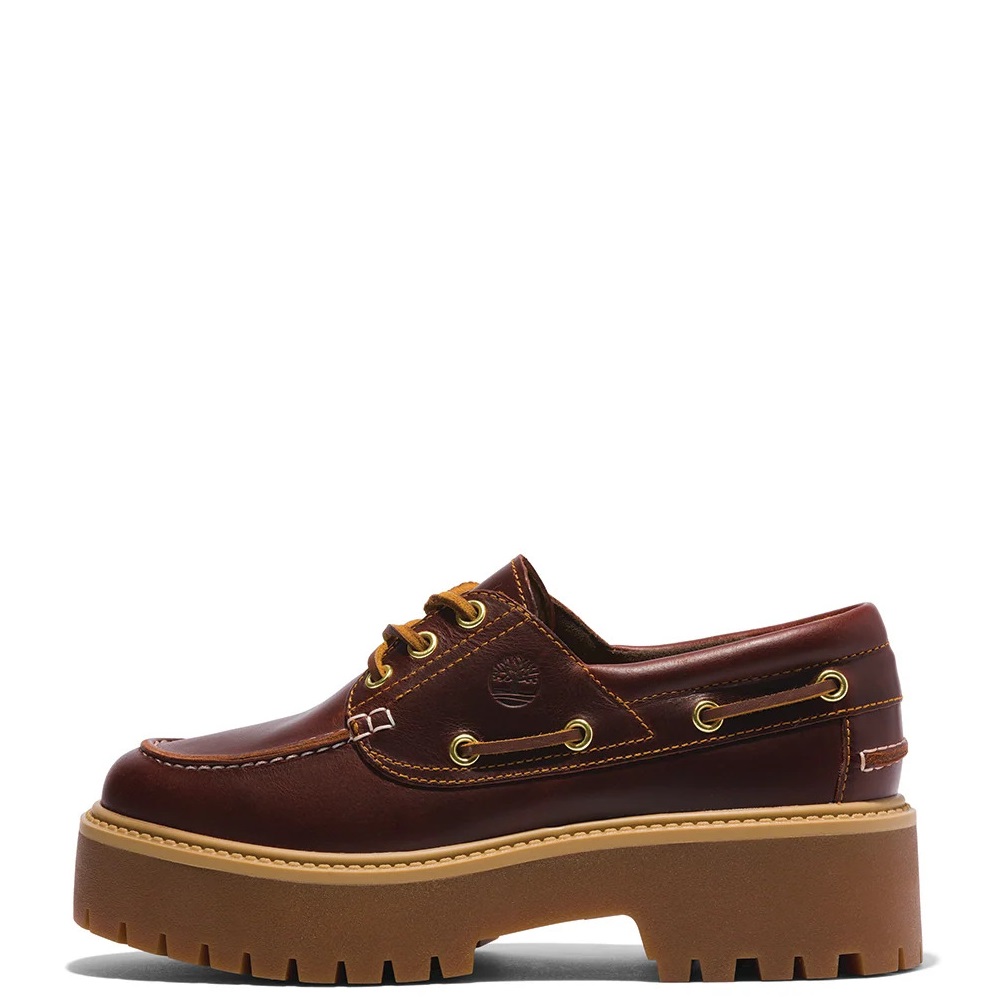 TIMBERLAND</br>Timberland Stone Street Boat Shoes A2QDM-D57 Γυναικεία Boat-shoes/Ιστιοπλοϊκά Καφέ Δέρμα TIMBERLAND</br>Timberland Stone Street Boat Shoes A2QDM-D57 Γυναικεία Boat-shoes/Ιστιοπλοϊκά Καφέ Δέρμα